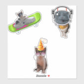 Funny Cat Memes Aufkleber (Blatt)