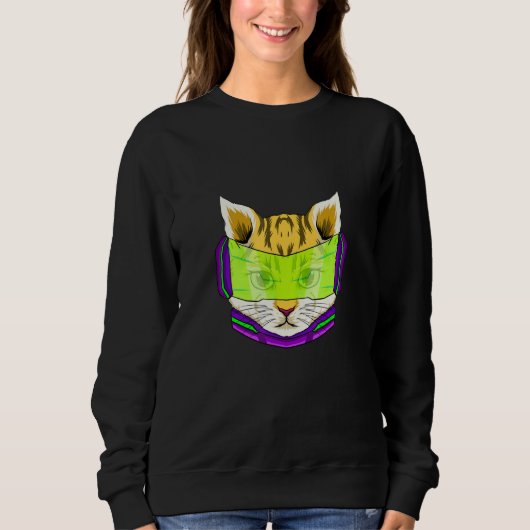 Funny Cat Memes Cute Stylish Cat Pets Lovers Sweatshirt (Vorderseite)