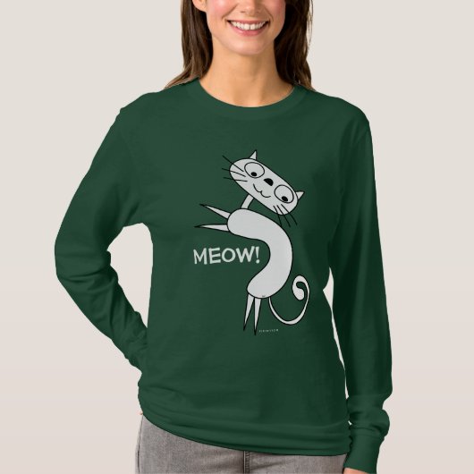 Funny Cat Meow T - Shirt 10 (Vorderseite)