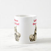 Funny Cat Meow Zitat Kaffeetasse (Mittel)