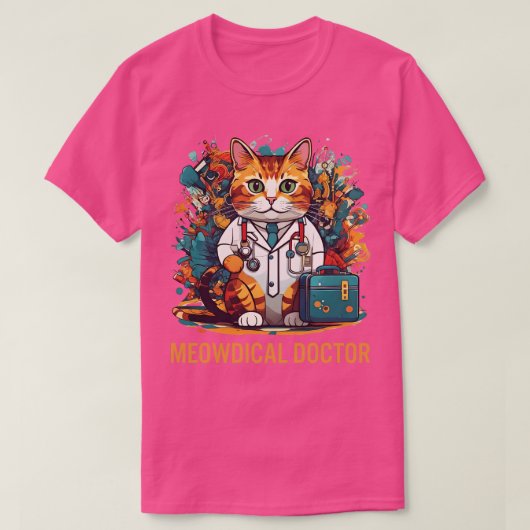 Funny Cat Meowdical Doctor Medical Pflege Design T-Shirt (Design vorne)