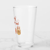 Funny Cat Meowy Weihnachten Glas (Links)