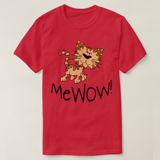 Funny Cat Mewow Kitten  T-Shirt (Design vorne)