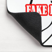 Funny Cat Middle Finger Fake Friends Mousepad (Ecke)