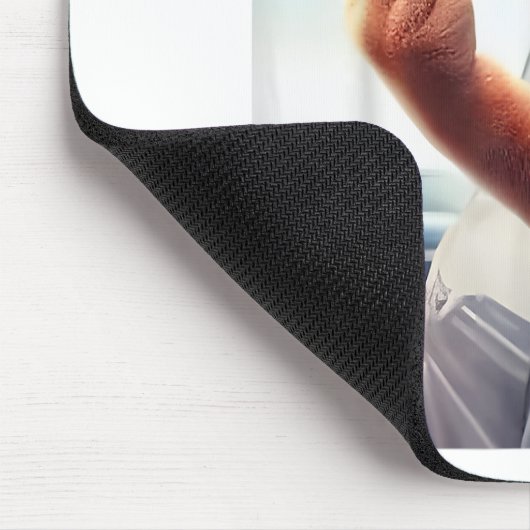 Funny Cat Middle Finger Unglaublich witzig Katze i Mousepad (Ecke)