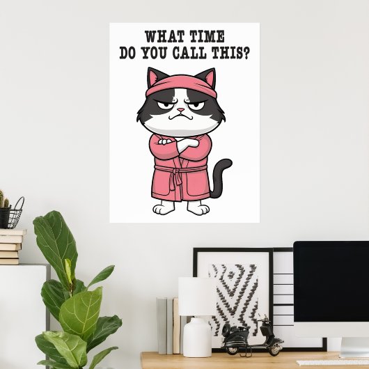 Funny Cat Missed Curselposter Poster (Heimbüro)