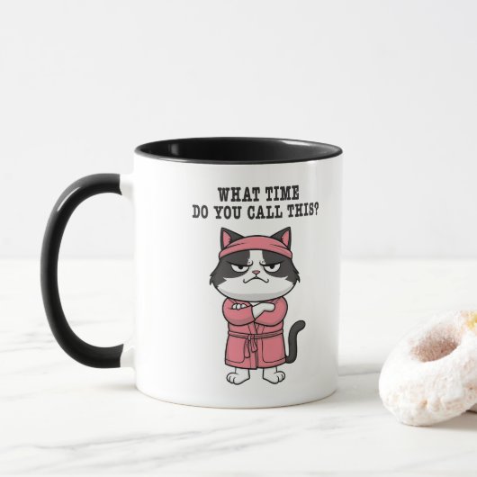 Funny Cat Missed Cursome Tasse (Mit Donut)