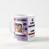 Funny Cat MOM CAT DAD CAT GIFT MUG FOR CAT LOVERS Kaffeetasse (Vorderseite Links)