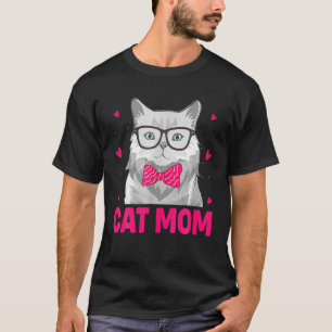 Funny Cat Mommy Vintage Best Cat Mom Ever T-Shirt