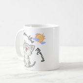 Funny Cat Morning Brew Cup Kaffeetasse (Vorderseite Links)