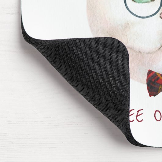 Funny Cat motivierend Arbeit Zitat oder Text Mousepad (Ecke)