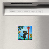 Funny Cat Mouse Bird Creationarts Magnet (In Situ (Geschirrspüler))