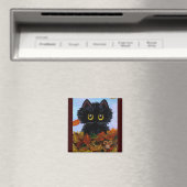 Funny Cat Mouse Herbstlaubs Creationarts Magnet (In Situ (Geschirrspüler))