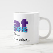 Funny Cat Mug – CatAstrophe: All is not lost.. Jumbo-Tasse (Rechts)