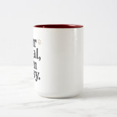 Funny Cat Mug – "Fur Real I'm Busy" – Cute Cat Mug Zweifarbige Tasse (Mittel)