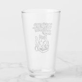 Funny Cat Mug – Introvert Humor Quote Glas (Rückseite)