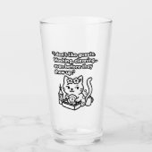 Funny Cat Mug – Introvert Humor Quote Glas (Vorderseite)
