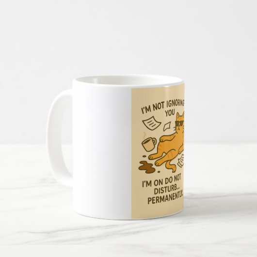 Funny cat mug kaffeetasse (Vorderseite Links)