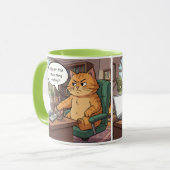 Funny cat mug tasse (Vorderseite Links)