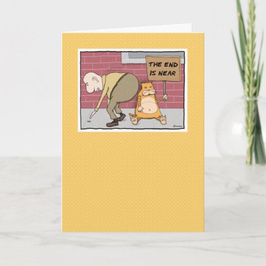 Funny Cat Nea Big Hintern Geburtstag Karte (Vorderseite)