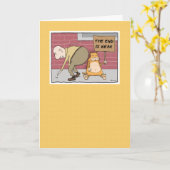 Funny Cat Nea Big Hintern Geburtstag Karte (Gelbe Blume)