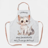 Funny Cat Niedlich Oma Schürze (Vorderseite)