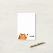 Funny Cat Niedlich Post-it Klebezettel (Auf Schreibtisch)