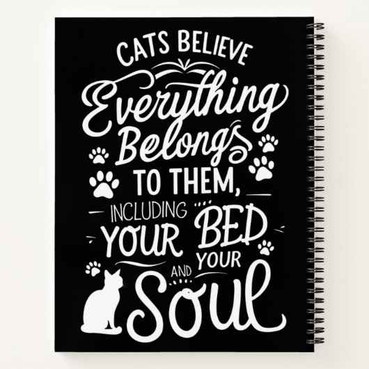 Funny Cat Notizblock (Rückseite)