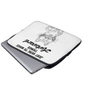 Funny Cat - Nur hier, um die Dinge zum Guten zu ma Laptopschutzhülle (Vorne Knopf)