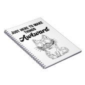 Funny Cat - Nur hier, um die Dinge zum Guten zu ma Notizblock (Rechte Seite)