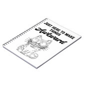 Funny Cat - Nur hier, um die Dinge zum Guten zu ma Notizblock (Linke Seite)