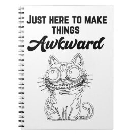 Funny Cat - Nur hier, um die Dinge zum Guten zu ma Notizblock