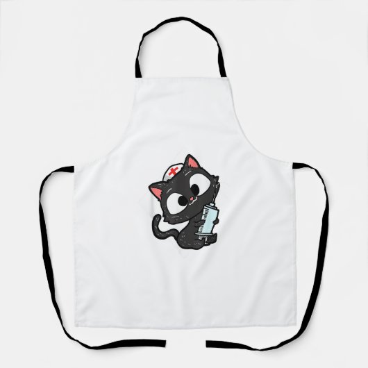 Funny Cat Nursing Geschenk Proud Cat Lover Nurse Schürze (Vorderseite)