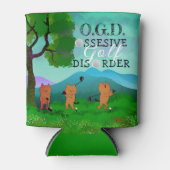 Funny Cat Obsessive Golfstörung kann kühler Dosenkühler (Vorderseite)