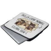 Funny Cat oder Kittens Laptop-Sieb Laptopschutzhülle (Vorne Knopf)