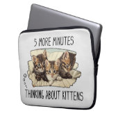 Funny Cat oder Kittens Laptop-Sieb Laptopschutzhülle (Vorderseite Links)