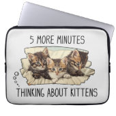 Funny Cat oder Kittens Laptop-Sieb Laptopschutzhülle (Vorderseite)