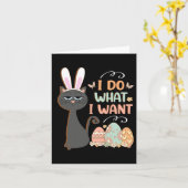 Funny Cat Oster Was ich Ostern Gewollt Bysket Stuf Karte (Gelbe Blume)