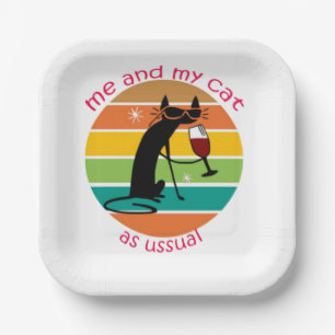 Funny Cat Pappteller