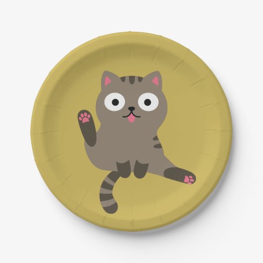 Funny Cat Pappteller (Vorderseite)