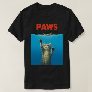 Funny Cat Parody "Paws" Design - Niedlicher Kitty  T-Shirt