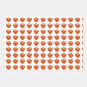 Funny Cat Pattern Weihnachten Geschenkpapier Set (Vorderseite 3)