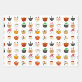 Funny Cat Pattern Weihnachten Geschenkpapier Set (Vorderseite)