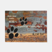 Funny Cat Paws Doormat Fußmatte (Vorderseite)