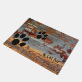 Funny Cat Paws Doormat Fußmatte (Schrägansicht)