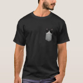 Funny Cat Peeking in Pocket Niedlich Cat Lover für T-Shirt (Vorderseite)