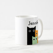Funny Cat, Personalisiert Kaffeetasse (VorderseiteRechts)