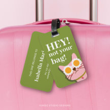 Funny Cat Personalisiert Luggage Tag