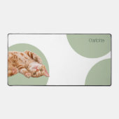 Funny Cat Personalisiert Schreibtischunterlage (Vorderseite)