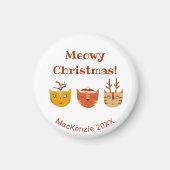 Funny Cat Personalisiert Weihnachten Magnet (Vorne)